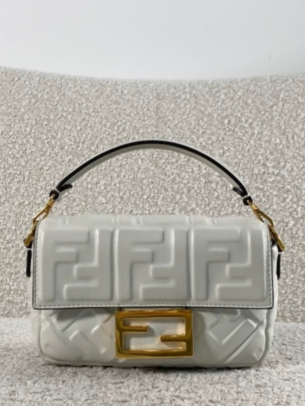 Authentic Pre-Owned Fendi Mini Baguette White